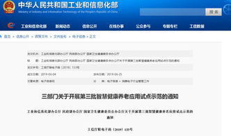 智慧健康養(yǎng)老信息系統(tǒng)集成服務(wù)迎來新機(jī)遇 第三批示范申報正式啟動